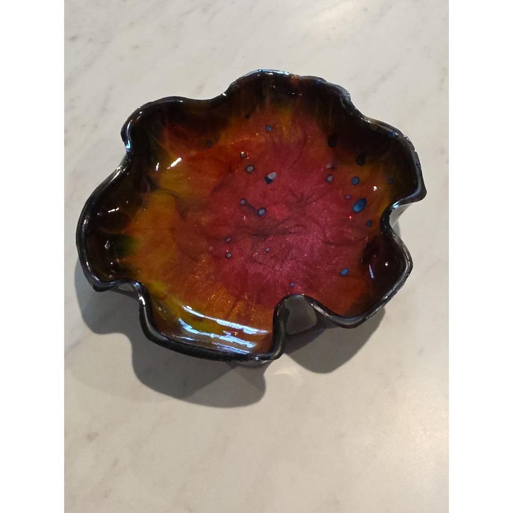 Handmade Resin Wavy Bowl‎
